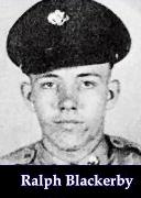 PFC RALPH W BLACKERBY PFC RALPH W BLACKERBY