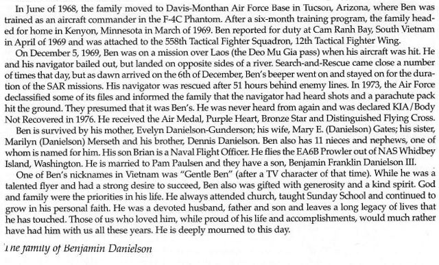 Benjamin F Danielson