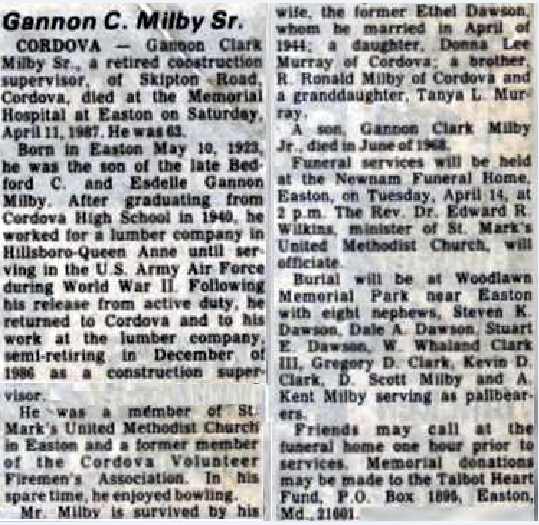 Gannon C Milby